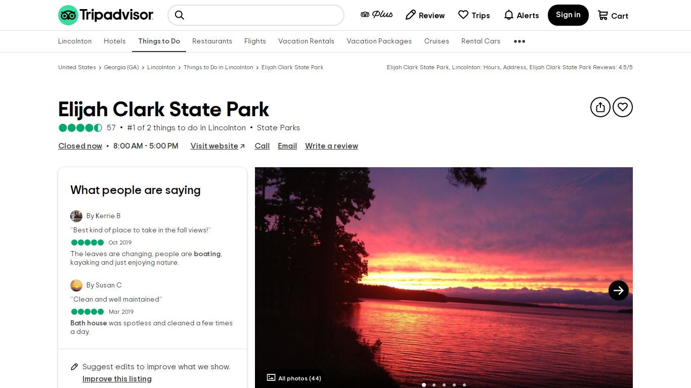 Elijah Clark State Park - Tripadvisor